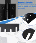 10 Pack Door Hinge Shims For Door Hinge Repair Kit 0.030 Inch Thickness 4 Inch Shims detail with close-up view