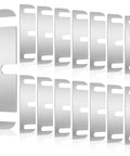 Door Hinge Shim Kit 15 Pcs Stainless Steel Shims 3.5 Inch Long By 1.08 Inch Wide 0.047 Inch Thick Silver Finish