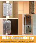 10 Pack 4 Inch Door Hinge Shims 0.040 Inch Thickness For Door Hinge Repair Kit Style B application on standard hinges