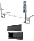 Door Hinges Set,Vertical Swing Lift Up Stay Pneumatic Arm Kitchen Mechanism Hinges with Slow Closing, Durable Silent for cabinets