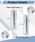Detailed view of cam style and standard ends in Four-piece door latch cable repair kit delivers fast, tool-free fixes.