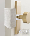 Quiet Door Closer Cushion Pack Of 3 For Nursery And Baby Rooms, Soft Padded Door Latch Cover Reducing Slams And Noise, Elastic Straps