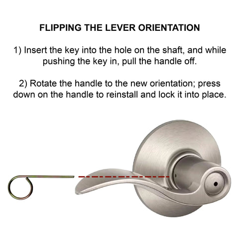 10 Pack Interior Privacy Door Emergency Release Tools for bedrooms and bathrooms, with lever and key insertion point visible