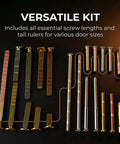 Versatile kit of screws and tailpieces for Beefy Thick Door Lock Extension Kit For Deep Doors, includes SC1 SC4 KW1 keyways.