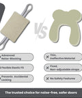 Comparison of Door Noise Blocker With Elastic Straps Easy Install Latch Cover and thin ineffective material option with features