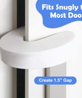 10 Pack Door Pinch Guards For Kids Thick Door Slam Stopper Finger Trap Protector Babyproofing Safety Guards, white EVA foam on door