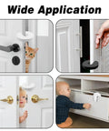 Six Pack Baby Door Pinch Guards for Finger Protection, Slam Prevention, and Kid Safe Pet Room Safety, Easy Install Door Stopper