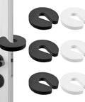 Six Pack Baby Door Pinch Guards for Finger Protection, Slam Prevention, and Kid Safe Pet Room Safety, easy installation shown