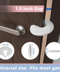 Door Pinch Guard And Slam Stopper Heavy Duty Durable Silicone Finger Safety Shield For Heavy Doors Prevents Slamming