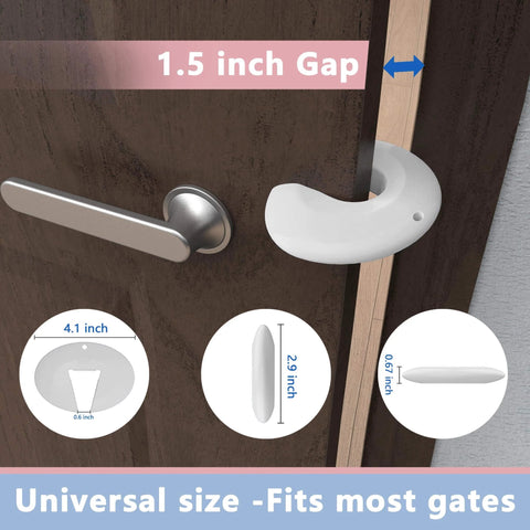 Door Pinch Guard And Slam Stopper Heavy Duty Durable Silicone Finger Safety Shield For Heavy Doors Prevents Slamming