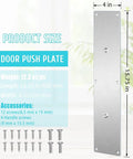 Two Pack Satin Finish 304 Stainless Steel Door Pull Handles 100mm Width 400mm Height 1.2mm Thick With 180mm Hole to Hole