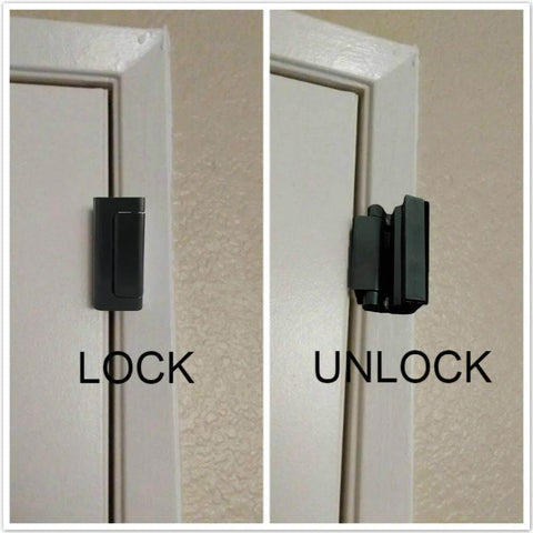 Two Pack Door Reinforcement Locks add security by reinforcing entry doors against forced openings, withstand up to 800 lbs