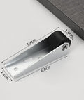 Door Sinking Repair Kit With Swivel Wheel Support for bedroom doors and garden gates, dimensions shown, metal and plastic materials