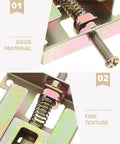 Close-up of 2 Pcs Sliding Door Roller Wheels with heavy duty stamped housing and POM bearings for closet mirror and barn doors.