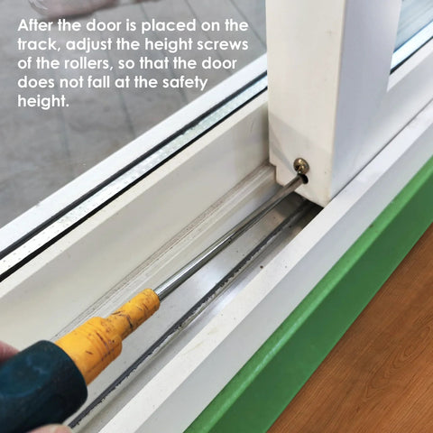 Sliding Door Roller Replacement Tandem Assembly With One And One Quarter Inch Steel Ball Bearing for Patio Doors installation