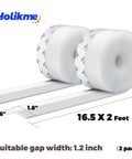 Weather Stripping Door Seal Strip 33 Feet, Sealing Sticker Sealing Tape rolls with measurements, suitable for doors and windows