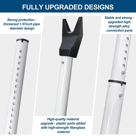 Door Security Bar, Door Stoppers Security bar,Heavy Duty Door Lock Security Door Jammer with high-strength alloy parts, 2 Pack