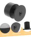 Door Silencer Wall Bumper Collision Stopper For Interior Use Black 1 Set With Easy Install Hardware Anti Collision