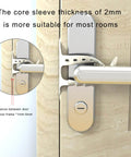 Thick Quiet Door Stopper Cushion With Anti Collision Slamming Silencers Soft Buffer Shock Absorbers For Nursery Rooms Prevents Door Slamming Protects Walls Reduces Noise And Provides Safe Gentle Door Closing Now, shown installed on door.