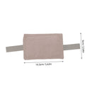 Front view of Premium Three Piece Door Silencer Cushion Set With Elastic Straps Anti Slam Door Stopper For Home Use, 14.3cm x 9cm size.