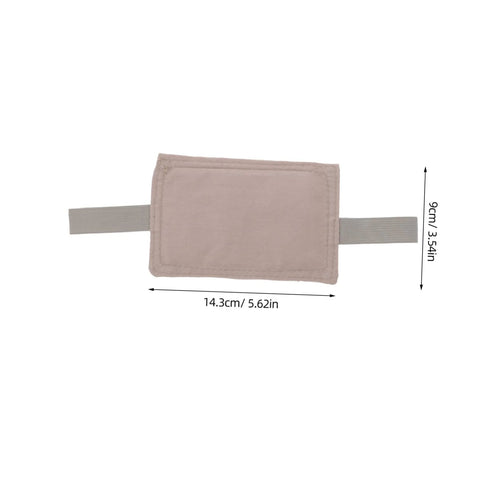 Door Silencer Cushions With Elastic Straps 3 Pack Anti Slamming Door Stops For Safe Finger Pinch Protection In Nursery Library Home And School Durable Soft Padding, single cushion with dimensions in centimeters and inches.