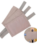 Premium Three Piece Door Silencer Cushion Set With Elastic Straps Anti Slam Door Stopper For Home Use on wooden door
