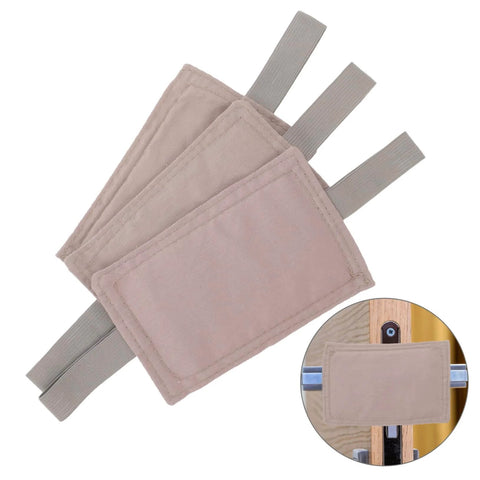 Premium Three Piece Door Silencer Cushion Set With Elastic Straps Anti Slam Door Stopper For Home Use on wooden door