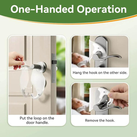 Two Pack Door Silencer For Quiet Close, Child Proof Door Closer Cushion And Baby Door Latch Cover, No Drilling Tools Free Installation