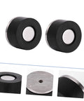 Two piece door silencer set cushions door impact, protects walls and hardwood floors, prevents knob damage with no drilling, easy install