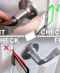 Installation of Door Silencer Strike Plate That Quietly Fixes Loud Latches And Stops Slamming, Flexible And Durable, No Modifications Needed