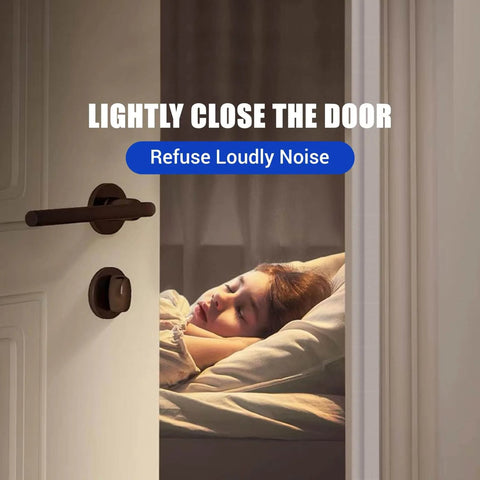 Weather Stripping Door Seal Self Adhesive Weather Strip Silicone D Shaped Door Seal Strip shown on door with sleeping child