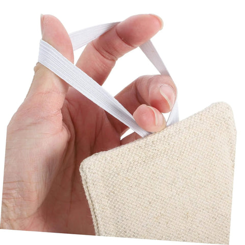 Hand holding a component of the 9 Piece Door Slam Stopper Silencer Set For Noise Reduction And Quiet Learning Environments Easy No Tool Installation Without Drilling Protects Doors And Surfaces While Preserving Concentration In Home Office Classroom.