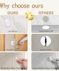 Comparison of Six Pack Clear Silicone Door Stoppers for Walls Self Adhesive Door Bumpers to Stop Slams vs other products