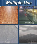 Different flooring types: wooden flooring, glass flooring, floor tile, and carpet for Built Tough Door Stop Wedge use.