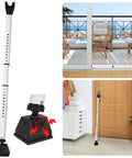 Heavy Duty Door Stopper With Alarm And Sliding Patio Bar 120 DB Loud Alarm For Doors And Windows Child Proof Security Bar