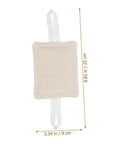 Beige rectangular pad with straps from 9 Piece Door Slam Stopper Silencer Set For Noise Reduction And Quiet Learning Environments Easy No Tool Installation Without Drilling Protects Doors And Surfaces While Preserving Concentration In Home Office Classroom.