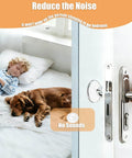 Wall Saver Door Stopper Set Self Adhesive Six Pack Two Inch Quiet Door Bumpers for Walls installed in use reducing noise