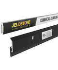 2 Pack - Commercial Door Bottom Sweep JS-N315, Heavy Duty Aluminum with Weather-Tolerant Neoprene Insert, UV-Resistant, 36", Matte Black Anodized