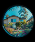 View through 4 Pack 220 Degree Door Viewers Peep Holes For Front Doors With Large HD Lens