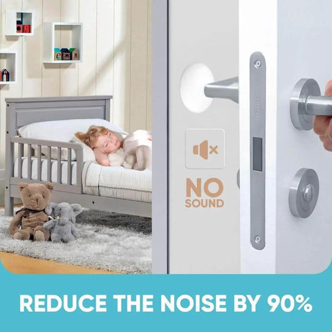 Strongest Home Wall & Door Handle Stopper 5" Set of 3 Pieces White Rubber Door Knob, round wall shield in nursery