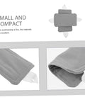 Enjoy a quieter living space with this two-pack door silencer featuring elastic straps, shown close-up and folded view.
