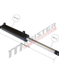 Double Acting Hydraulic Cylinder - Universal Hydraulic Cylinder 3" Bore 20" Stroke - Pin Eye Style Hydraulic Cylinders displayed