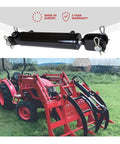 Double Acting Hydraulic Cylinder - AG Clevis Hydraulic Cylinder 2500 PSI tie-Rod Alternative 3" bore 8" Stroke with tractor.