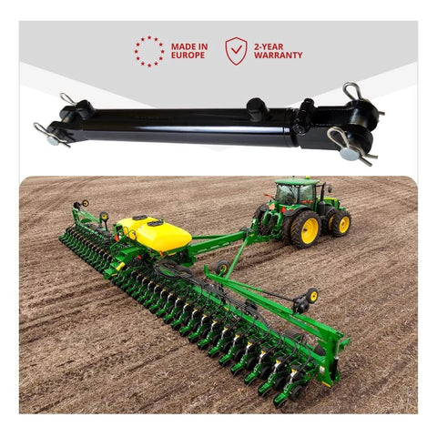 Hydraulics Double Acting Hydraulic Cylinder - Clevis End Hydraulic Cylinder 3500 PSI - Heavy Duty Clevis 3.5" bore 6" Stroke shown in field installation