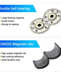 Double ball bearing and 2200GS magnetic tile for High Torque DC Motor 12V/24V Permanent Magnet CW CCW 30W 3500/7000 RPM