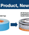 Double-Sided Carpet And Duct Tape With Blue Liner Sticks To Hardwood, Concrete And Tile For Seam, Hold And Secure Carpets, Rugs And Pad; 48mm Wide By 33 Meters, Heavy-Duty Tape, Easy To Tear And Remove With No Residue, 1 Roll rebranded to Duck Pro.