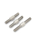 Double End Thread Rod M6 M8 Stainless Steel 304 Left And Right Thread Stud Bolts laying on white background