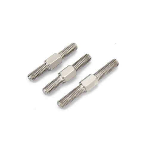 Double End Thread Rod M6 M8 Stainless Steel 304 Left And Right Thread Stud Bolts laying on white background