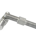 Double End Thread Rod Set 304 Stainless Steel Left Right Hand Threads M4 To M16, close-up view of threaded ends and hex nuts.