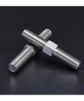 Double End Thread Rod M6 M8 Stainless Steel 304 Left And Right Thread Stud Bolts on black background